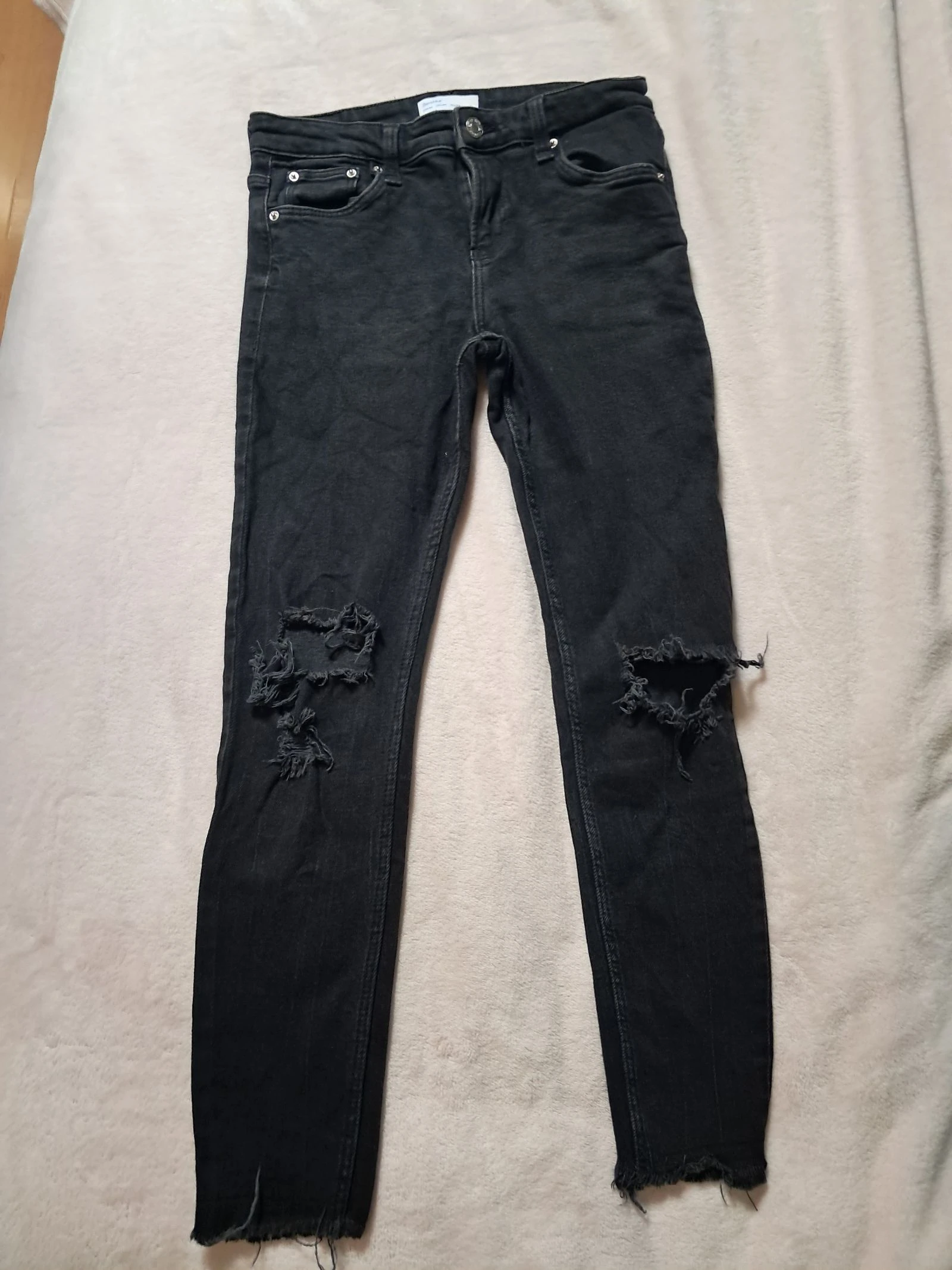 Lot de 4 jeans craqués différentes marques. Taille S – photo 10